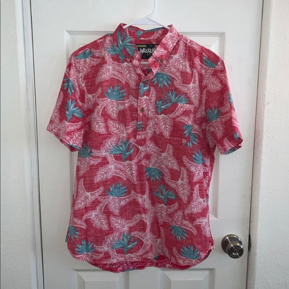 Chubbies Red Hawaiian Shirt